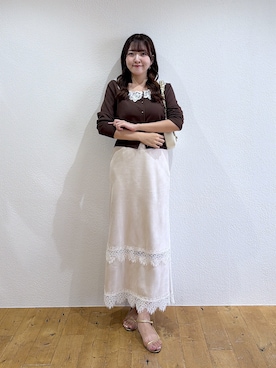 「La boutique BonBon（ラブティックボンボン）のアイテム」を使った、Sanaさん（レディース・163cm）の夏コーディネート
