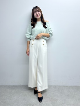 「ミントグリーン」｜Sanaさん（レディース・163cm）の秋コーディネート