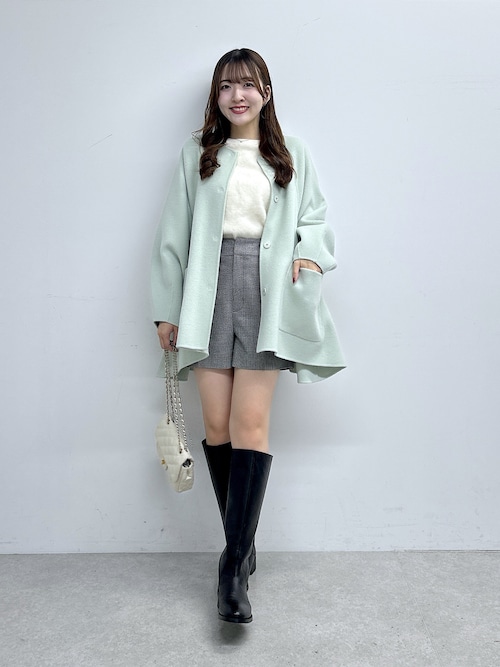 La boutique BonBon ライトラグランフレアコート La boutique BonBon