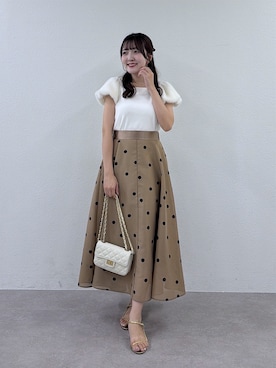 「La boutique BonBon（ラブティックボンボン）のアイテム」を使った、Sanaさん（レディース・163cm）の夏コーディネート