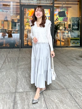 「レイヤードstyle」｜Sanaさん（レディース・163cm）の春コーディネート