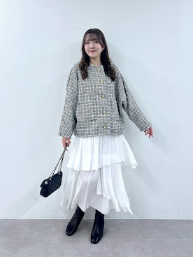 「アイテム（その他アウター）」を使った、Sanaさん（レディース・163cm）の冬コーディネート