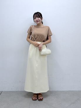 「La boutique BonBon（ラブティックボンボン）のアイテム」を使った、Sanaさん（レディース・163cm）の夏コーディネート