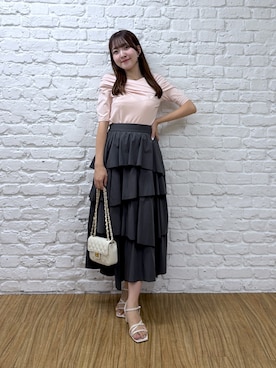 「La boutique BonBon（ラブティックボンボン）のアイテム」を使った、Sanaさん（レディース・163cm）の夏コーディネート