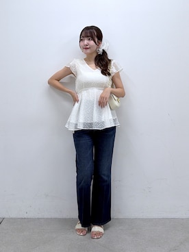 「La boutique BonBon（ラブティックボンボン）のアイテム」を使った、Sanaさん（レディース・163cm）の夏コーディネート