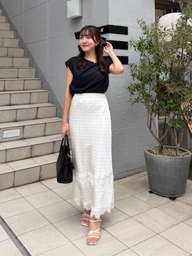「La boutique BonBon（ラブティックボンボン）のアイテム」を使った、Sanaさん（レディース・163cm）の夏コーディネート