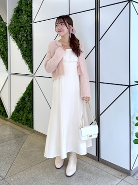 「アイテム（ワンピース）」を使った、Sanaさん（レディース・163cm）の秋コーディネート