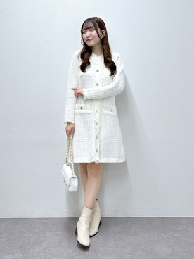 「アイテム（ワンピース）」を使った、Sanaさん（レディース・163cm）の秋コーディネート