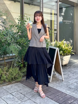 「ベストコーデ」｜Sanaさん（レディース・163cm）の夏コーディネート