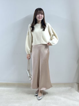 「アイテム（カーディガン/ボレロ）」を使った、Sanaさん（レディース・163cm）の夏コーディネート