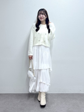 「ビジュー」｜Sanaさん（レディース・163cm）の秋コーディネート