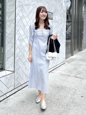 「La boutique BonBon（ラブティックボンボン）のアイテム（テーラードジャケット）」を使った、Sanaさん（レディース・163cm）の春コーディネート