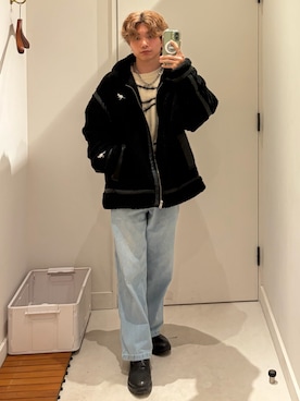 「KANGOL（カンゴール）のアイテム」を使った、はるとさん（メンズ・162cm）の冬コーディネート