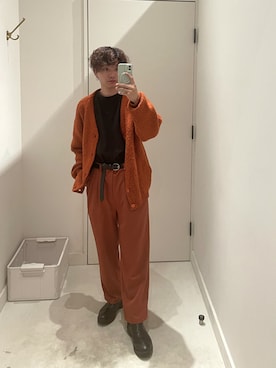 「アイテム（スラックス）」を使った、はるとさん（メンズ・162cm・20代）の秋コーディネート