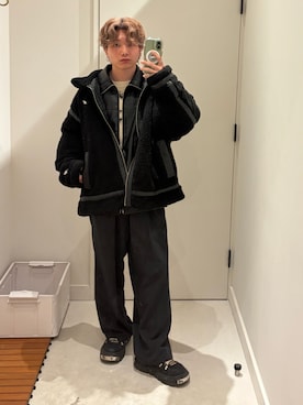 「JUNRED（ジュンレッド）のアイテム」を使った、はるとさん（メンズ・162cm）の冬コーディネート