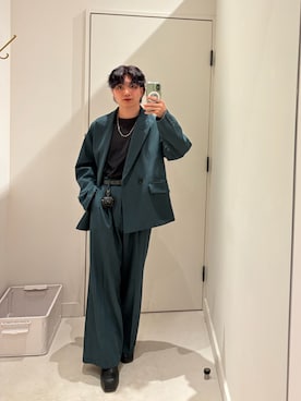 「HARE（ハレ）のアイテム（パンツ）」を使った、はるとさん（メンズ・162cm）の冬コーディネート