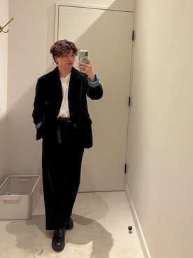 「アイテム（テーラードジャケット）」を使った、はるとさん（メンズ・162cm・20代）の秋コーディネート