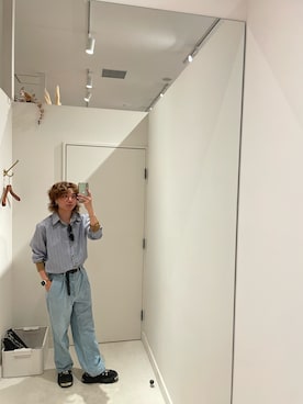 「GU（ジーユー）のアイテム」を使った、はるとさん（メンズ・162cm）の夏コーディネート