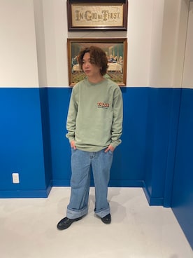 「kutir（クティール）のアイテム（トップス）」を使った、はるとさん（メンズ・162cm）の冬コーディネート