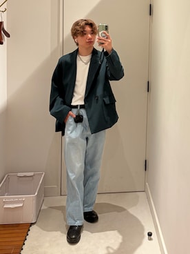 「HARE（ハレ）のアイテム」を使った、はるとさん（メンズ・162cm）の春コーディネート