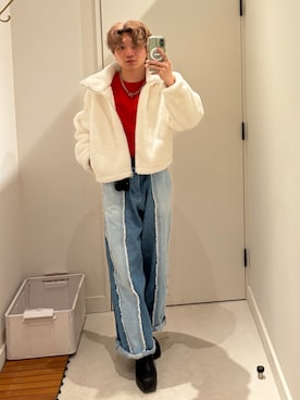 「JUNRED（ジュンレッド）のアイテム」を使った、はるとさん（メンズ・162cm）の冬コーディネート