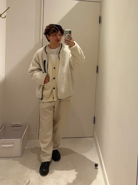 「アイテム（カーディガン/ボレロ）」を使った、はるとさん（メンズ・162cm）の秋コーディネート