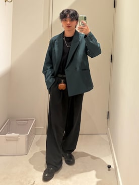 「アイテム（チェスターコート）」を使った、はるとさん（メンズ・162cm・20代）の冬コーディネート