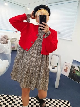 「カーディガンコーデ」｜「アイテム（その他アウター）」を使った、ddongさん（レディース・164cm）の秋コーディネート