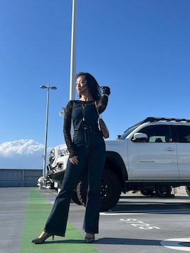 「アイテム（オールインワン・サロペット）」を使った、aoiさん（レディース・163cm）の夏コーディネート