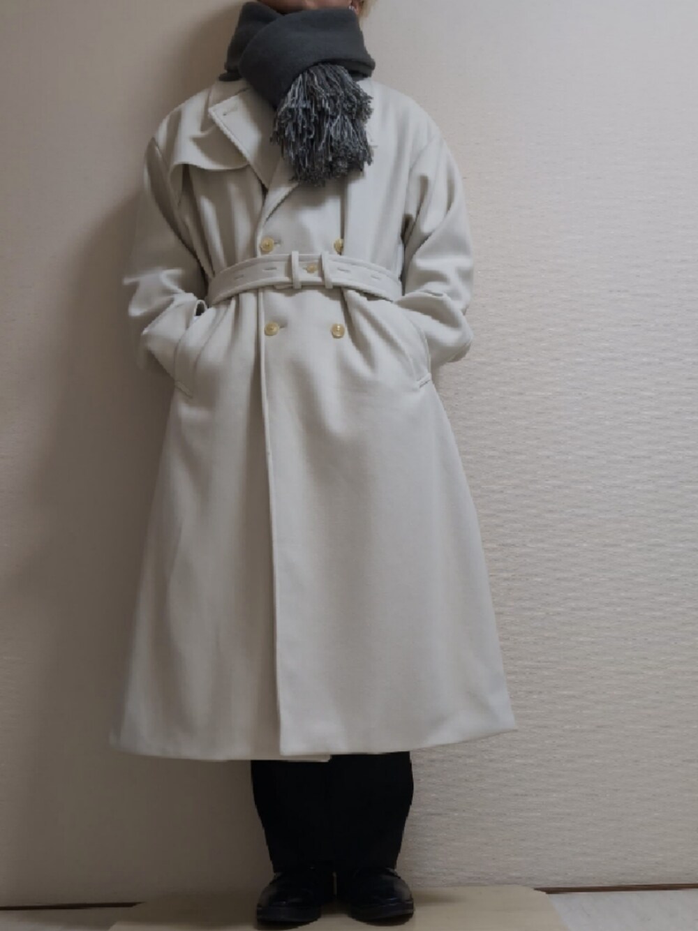 Y010　ドレープスリットハイネックトレンチロングコート 楽天市場】【SALE／30%OFF】【WOOLLYTEC/ウーリーテック