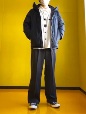 「EMMA  CLOTHES」｜「アイテム（ダウンジャケット/コート）」を使った、ユウダイさん（メンズ・173cm）の冬コーディネート