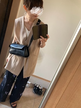 「アイテム（イヤリング）」を使った、うっぴさん（レディース・157cm）の夏コーディネート