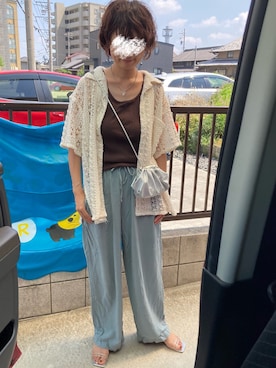 「アイテム（サンダル）」を使った、うっぴさん（レディース・157cm）の秋コーディネート