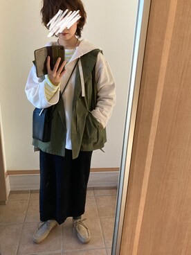 「LEPSIM（レプシィム）のアイテム（その他アウター）」を使った、うっぴさん（レディース・157cm）の冬コーディネート