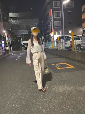 「fifth（フィフス）のアイテム（キャミソール）」を使った、puukoさん（レディース・166cm）の夏コーディネート