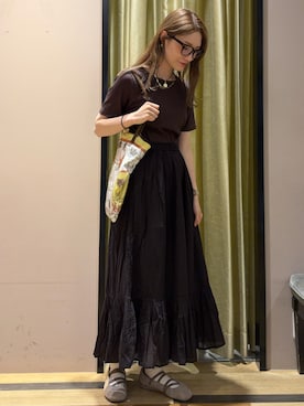 「Green　Parks（グリーンパークス）のアイテム」を使った、mizukiさん（レディース・160cm）の夏コーディネート