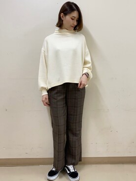 「ニット/セーター」｜mizukiさん（レディース・160cm）の冬コーディネート