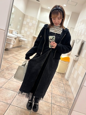 「アイテム（パーカー）」を使った、☆☆☆さん（レディース・156cm）の秋コーディネート