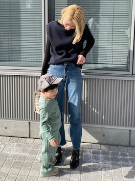 「A VACATION（アヴァケーション）のアイテム」を使った、ヤマサキ サオリさん（レディース・169cm）の冬コーディネート