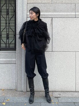 ヤマサキ サオリさん（レディース・169cm）の冬コーディネート