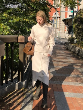 ZARA ニットセットアップ 値下げしました！ZARA ニットセットアップ - メルカリ