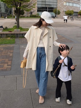 「花見コーデ」｜ヤマサキ サオリさん（レディース・169cm）の春コーディネート