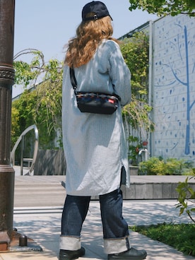 「NEWERA」｜「アイテム（シャツワンピース）」を使った、Ayaka Taniguchiさん（レディース・162cm）の夏コーディネート