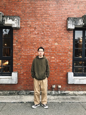 「plain-me（プレインミー）のアイテム」を使った、Adam.Cさん（メンズ・171cm）の冬コーディネート