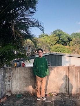 「plain-me（プレインミー）のアイテム」を使った、Adam.Cさん（メンズ・171cm）の冬コーディネート