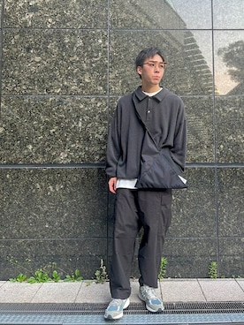 「HINSON」｜一谷さん（メンズ・174cm）の夏コーディネート