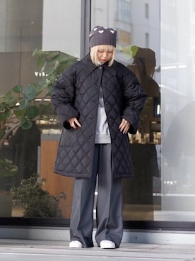 「Firsthand（ファーストハンド）のアイテム（ダウンジャケット/コート）」を使った、Firsthandさん（レディース・156cm）の秋コーディネート