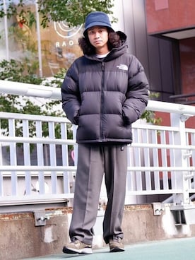 「グラミチ」｜「アイテム（ダウンジャケット/コート）」を使った、Firsthandさん（メンズ・170cm）の秋コーディネート