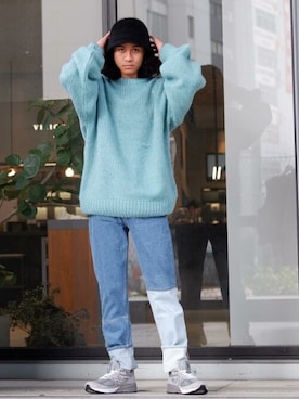 「TRICOTS JEAN MARC（トリコットジーンマルク）のアイテム（ニット/セーター）」を使った、Firsthandさん（メンズ・170cm）の秋コーディネート