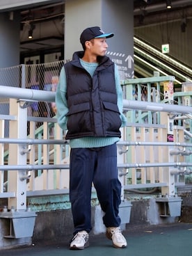 「TRICOTS JEAN MARC（トリコットジーンマルク）のアイテム（ニット/セーター）」を使った、Firsthandさん（メンズ・172cm）の秋コーディネート